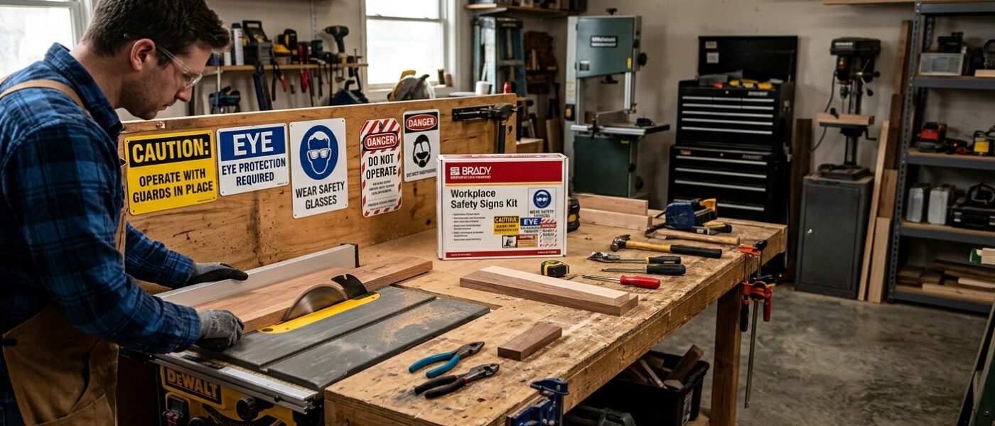 Best Safety Signs and Labels for Home Workshops and Garages