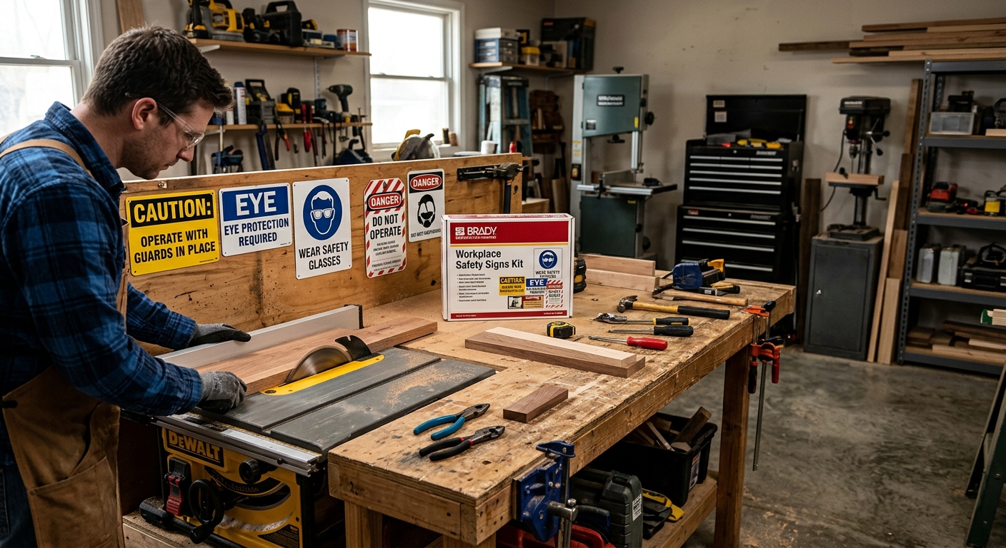 Brady Workplace Safety Signs Kit  –  Best Overall