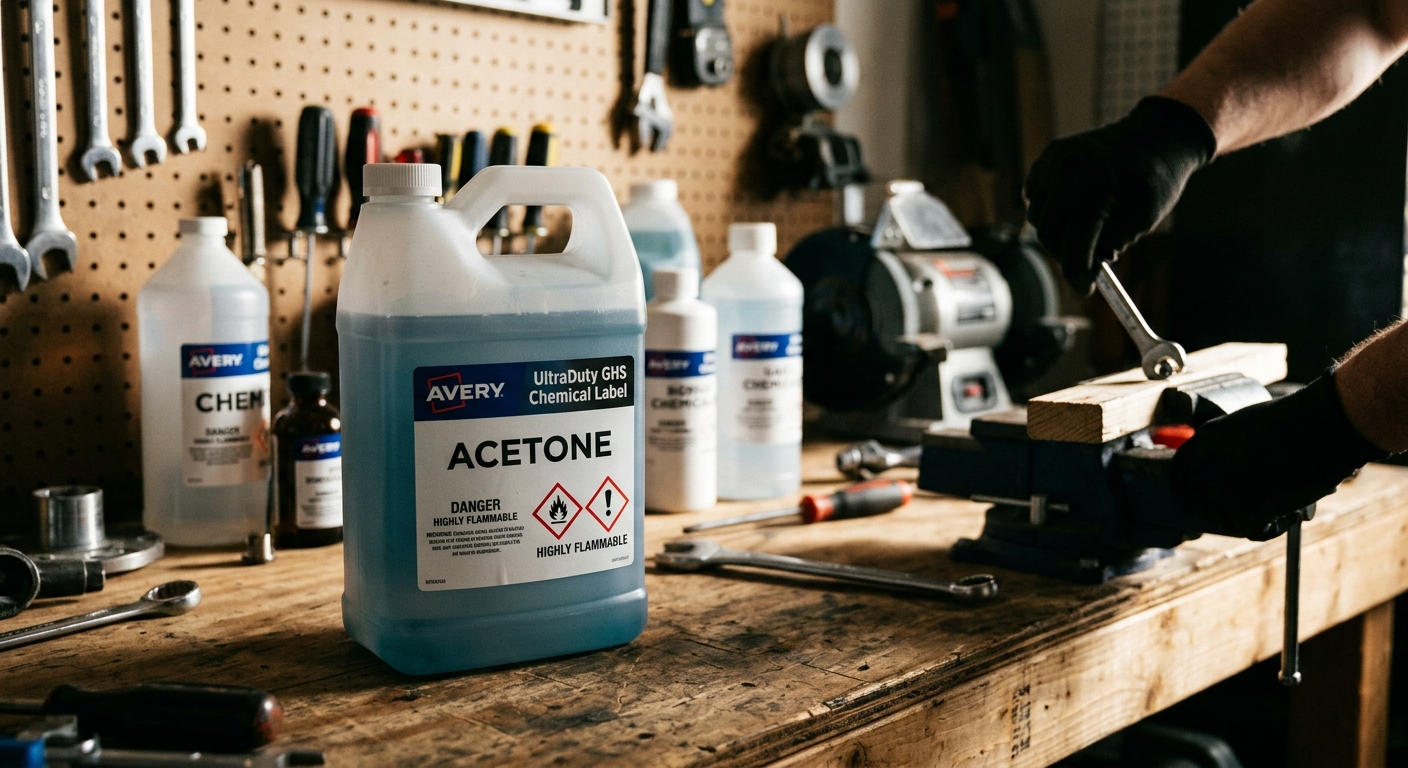 Avery UltraDuty GHS Chemical Labels  –  Best for Chemical Storage