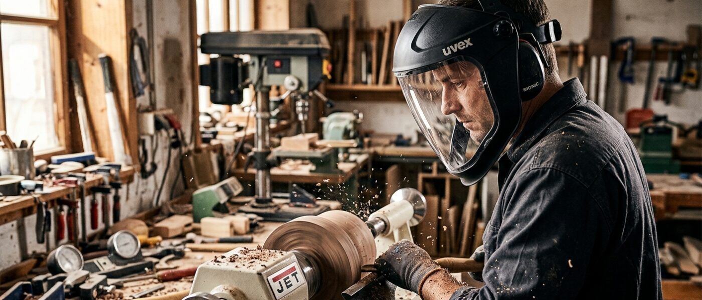 Best Face Shields for Grinding, Woodturning, and Chemical Work