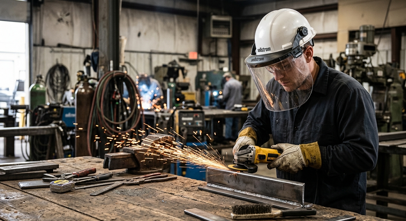Sellstrom Hard Hat Face Shield  –  Best for Hard Hat Integration