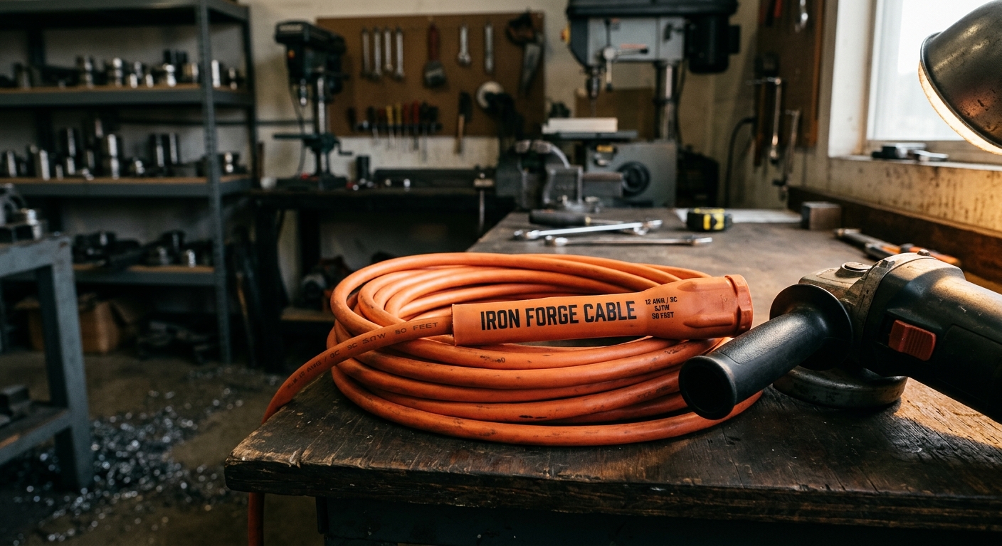 Iron Forge Cable 12 Gauge 50-Foot Extension Cord  –  Best Overall