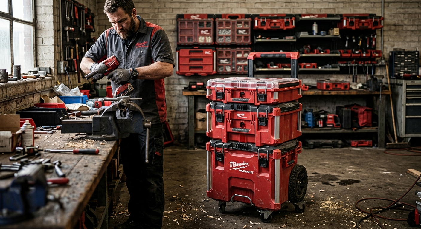 Milwaukee PACKOUT Rolling Tool Chest  –  Best Overall Modular System