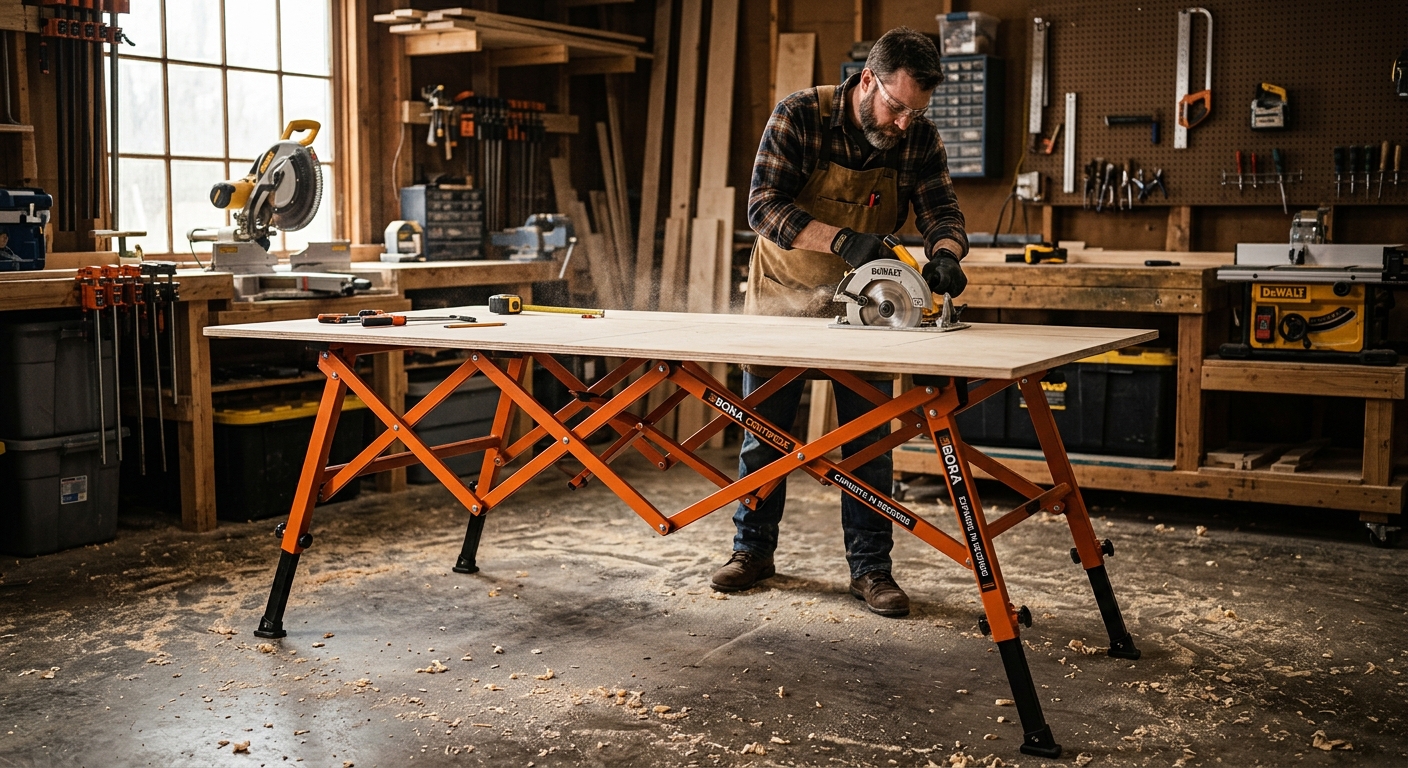 Bora Centipede Sawhorse  –  Best for Sheet Goods