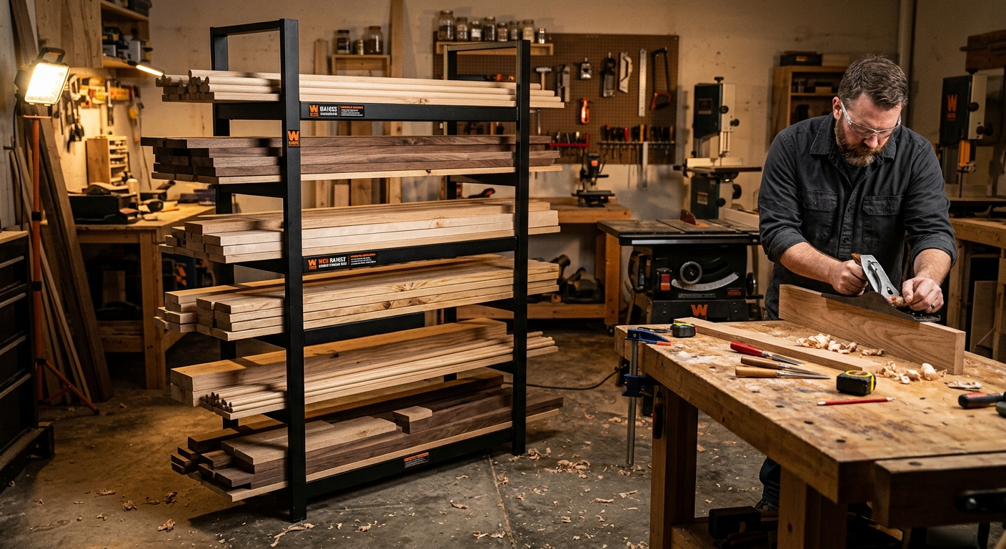 WEN RA1652 Ladder Shelf  –  Best Freestanding Lumber Storage