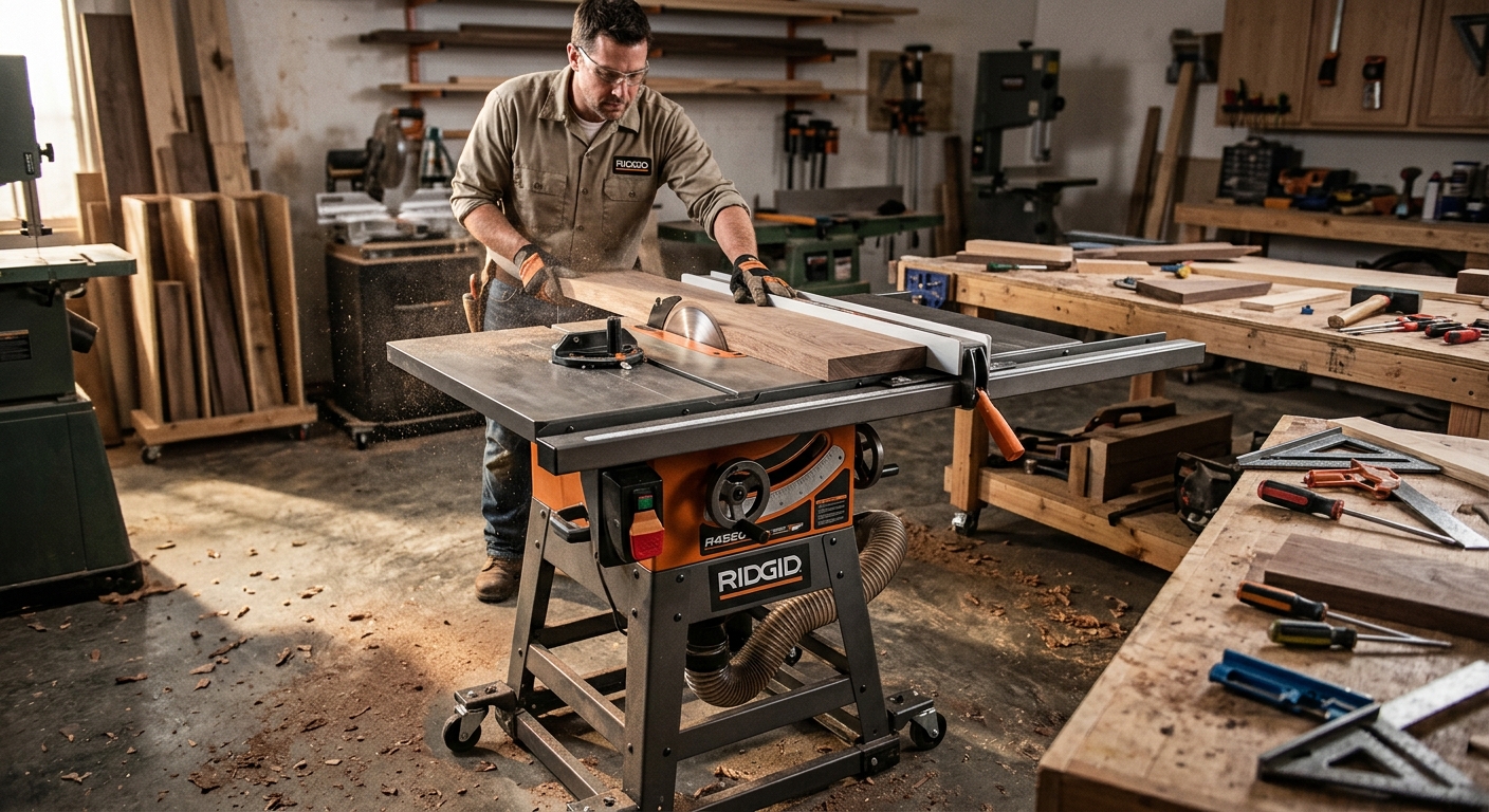 3. RIDGID R4520  –  Best Mid-Range Contractor Saw