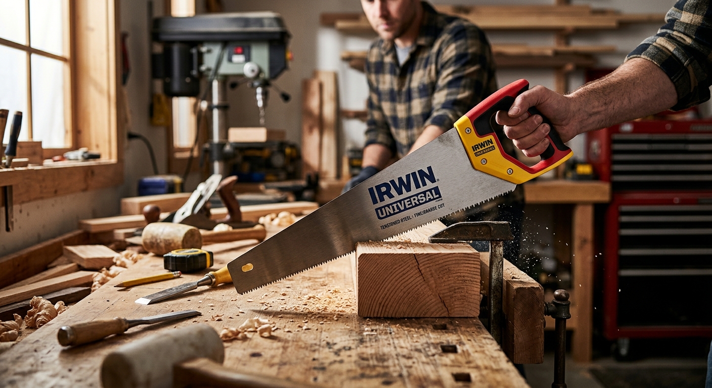 2. Irwin Tools Universal Hand Saw