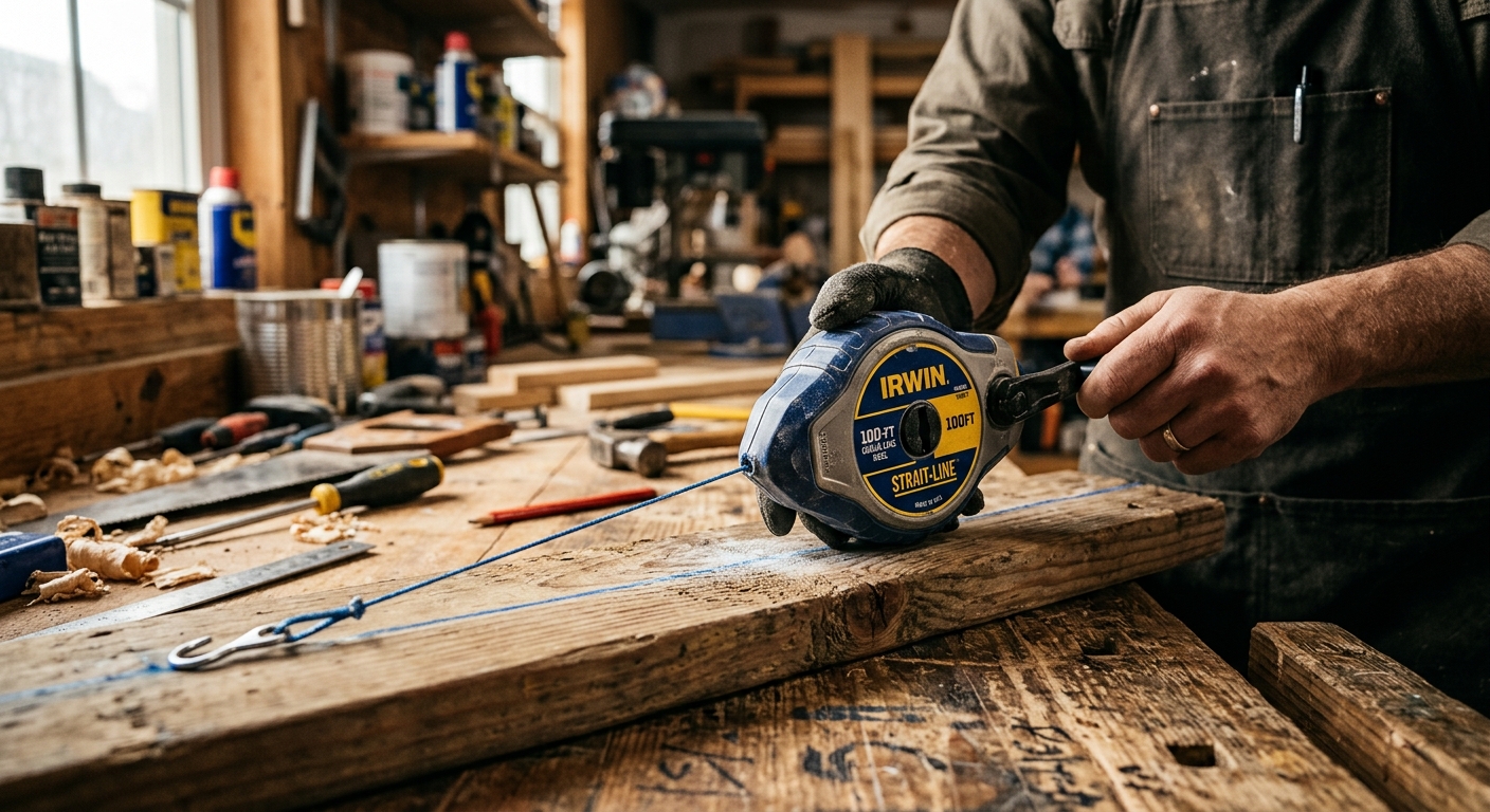 5. Irwin Tools 100-Foot Chalk Line Reel