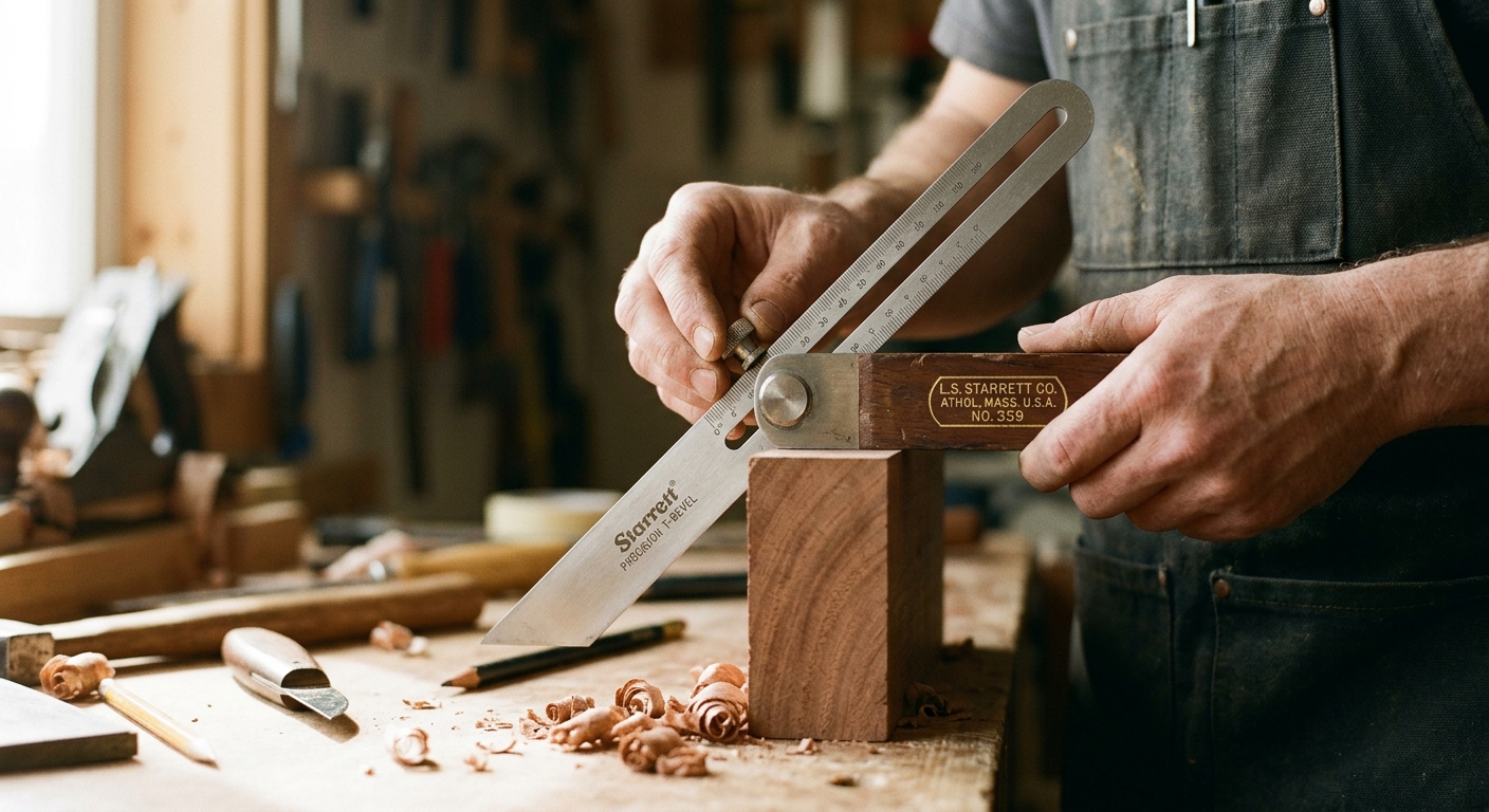 1. Starrett 359 Sliding T-Bevel (8-Inch)