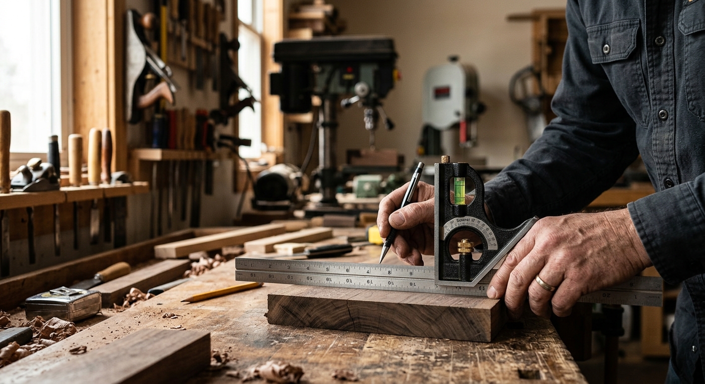 4. General Tools 17 Combination Square Protractor