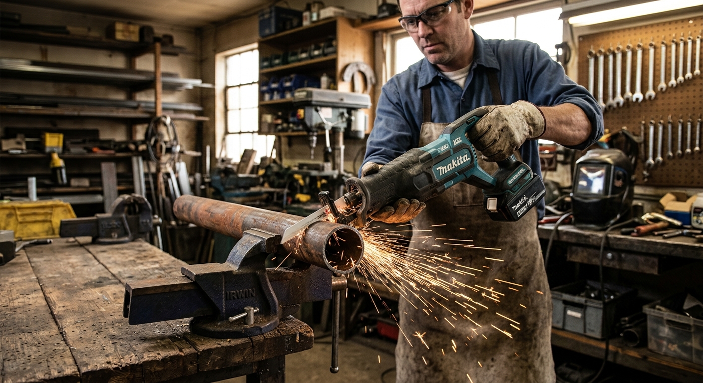 3. Makita XRJ07Z  –  Best Cordless for Metal Cutting