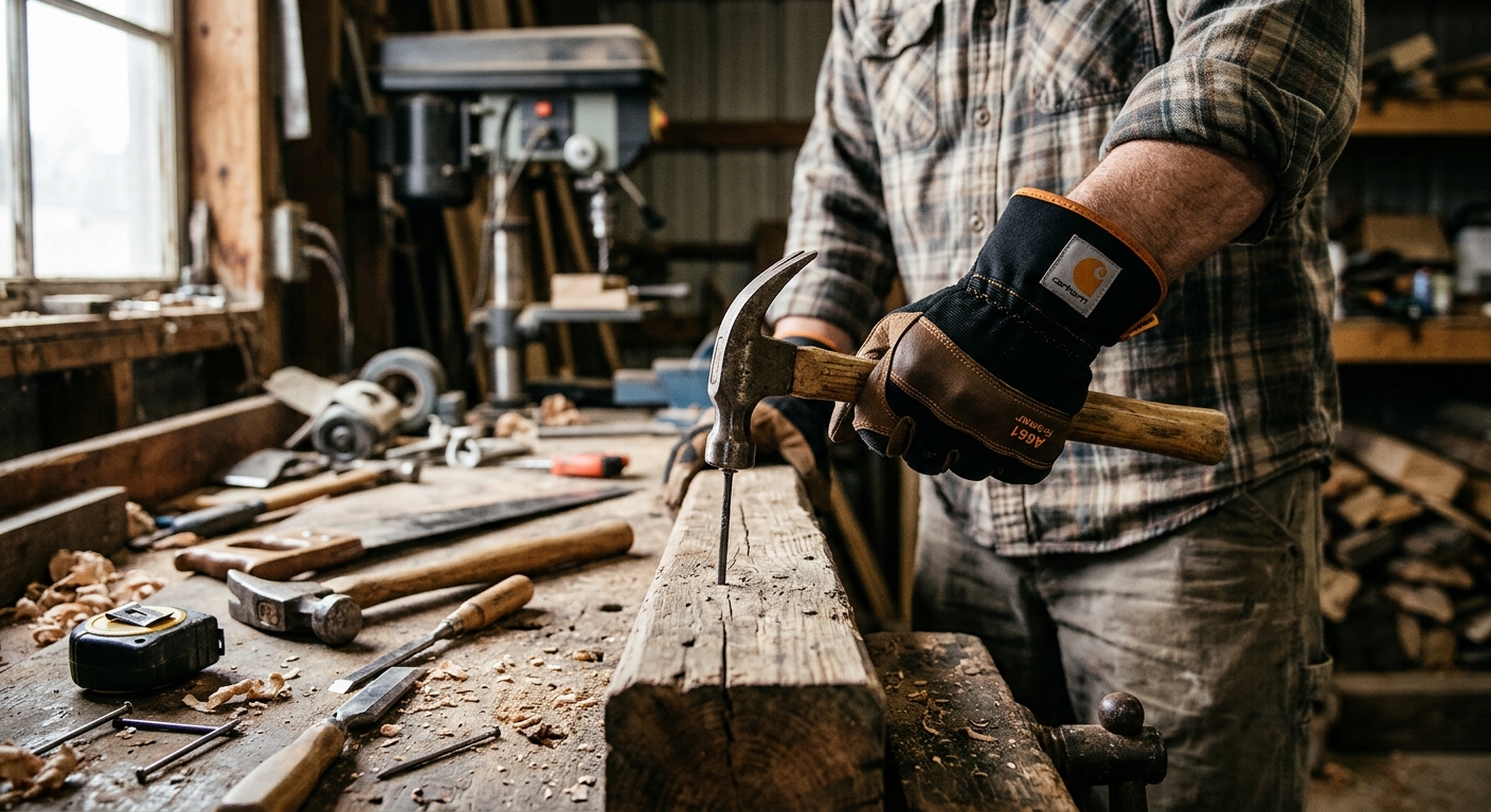 5. Carhartt A661 Synthetic Leather Framer Glove