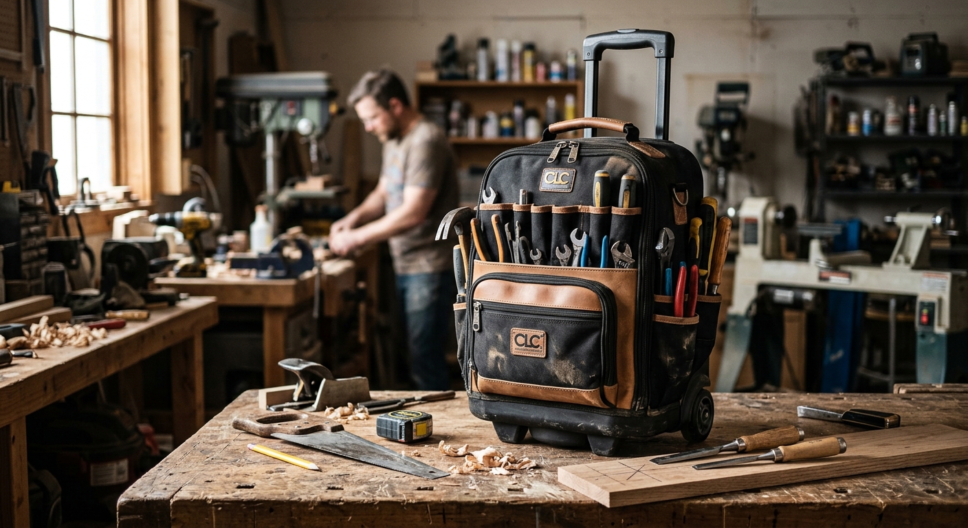 4. CLC Custom Leathercraft 1568 Rolling Bag
