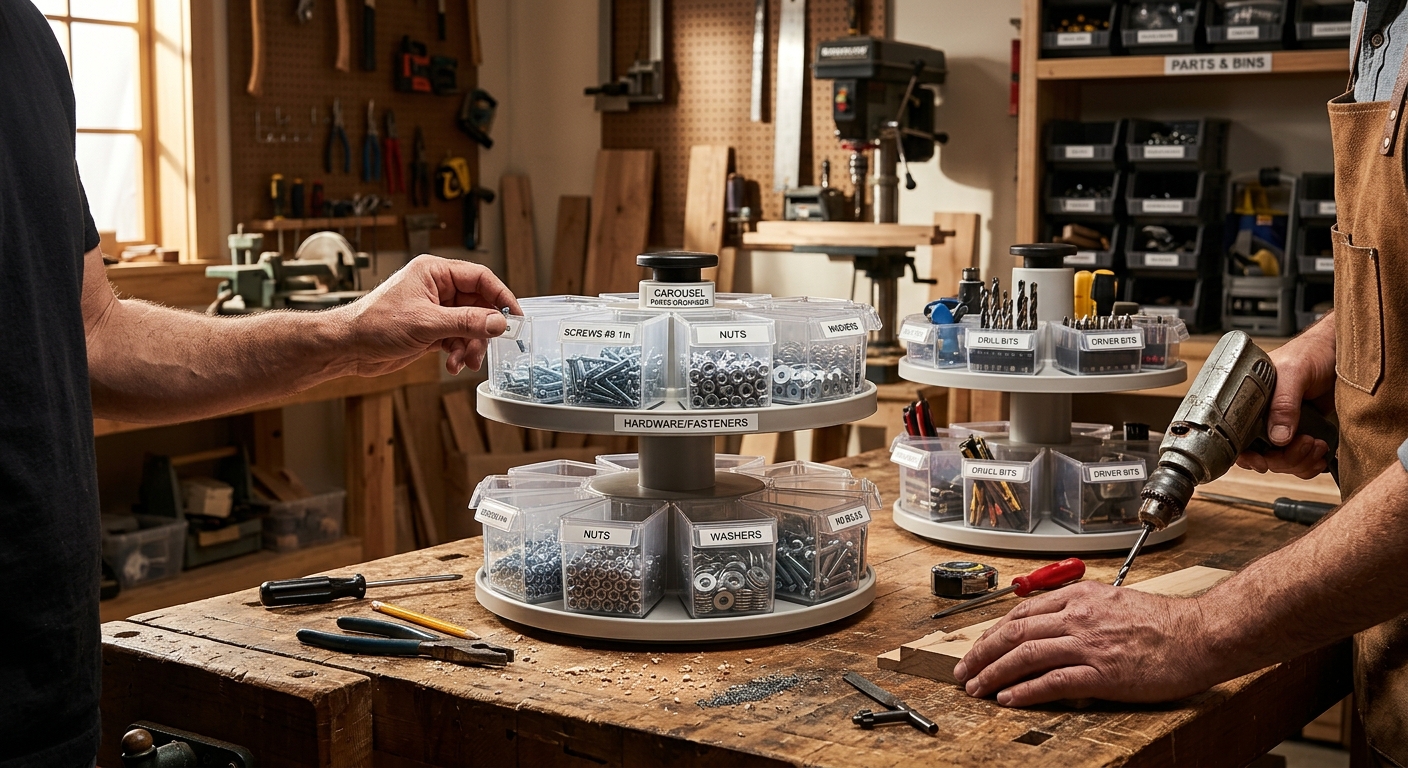 Rotating Carousel/Lazy Susan Organizers