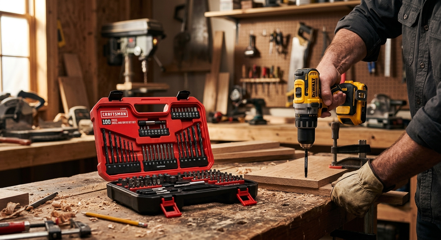4. Craftsman 9-64082 100-Piece Drill and Drive Bit Set with Case
