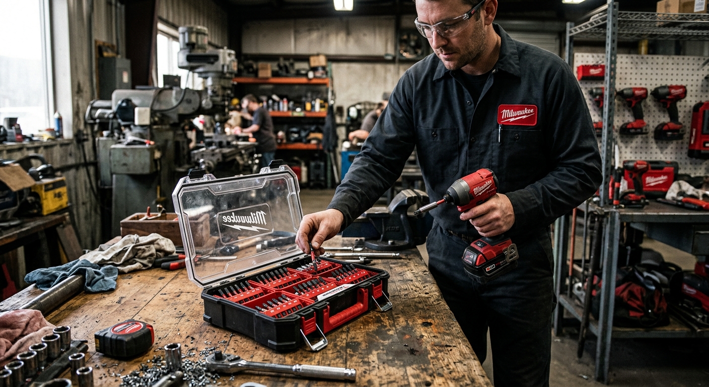 2. Milwaukee 48-32-4006 Shockwave Driver Bit Organizer