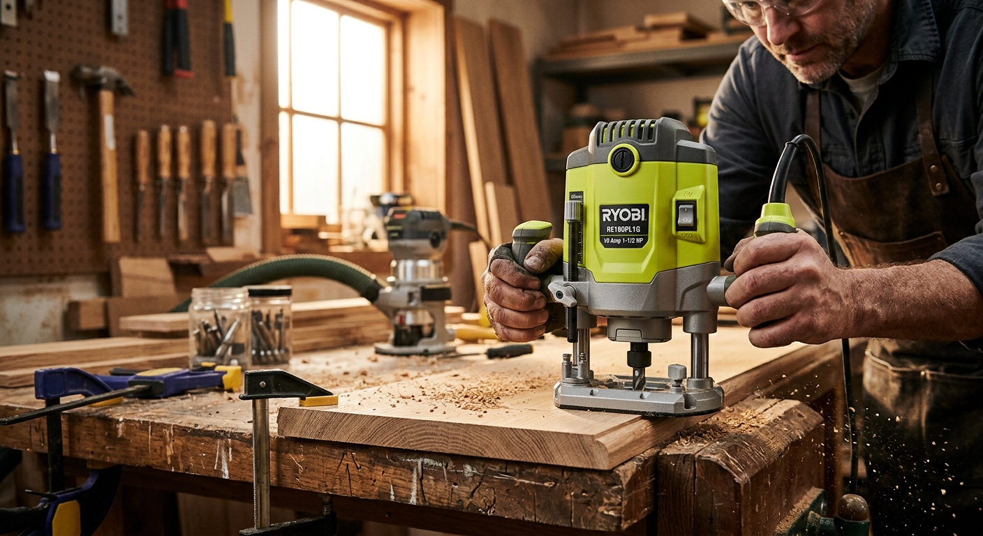 5. RYOBI RE180PL1G  –  Best Budget Mid-Size