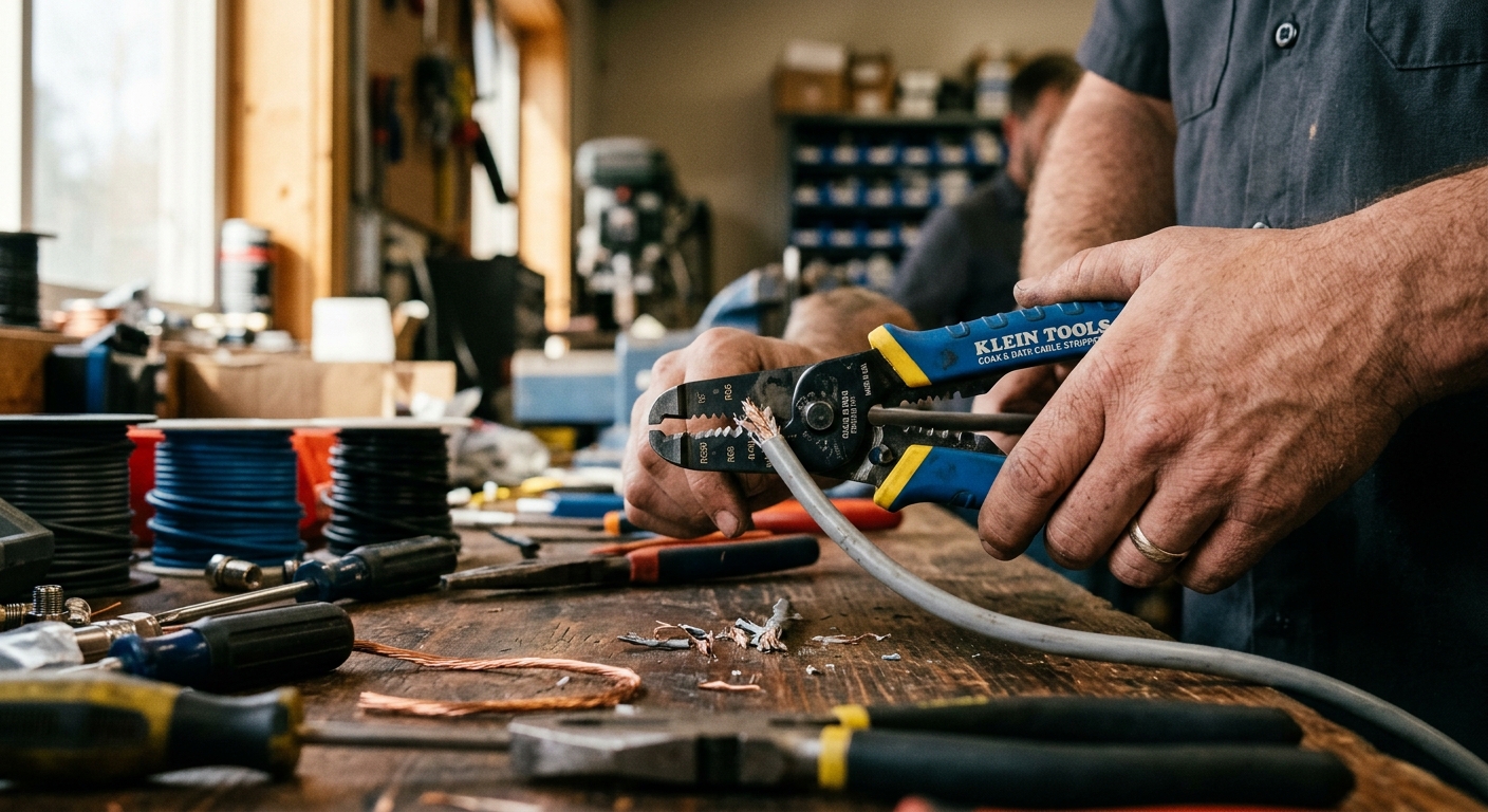 Coaxial and Data Cable Strippers