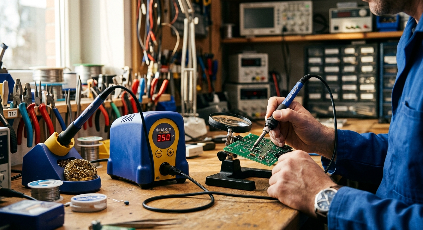 1. Hakko FX-888D Digital Soldering Station