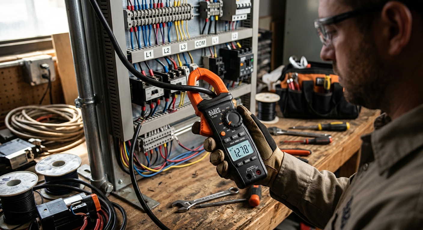 2. Klein Tools CL800 True RMS AC/DC Clamp Meter