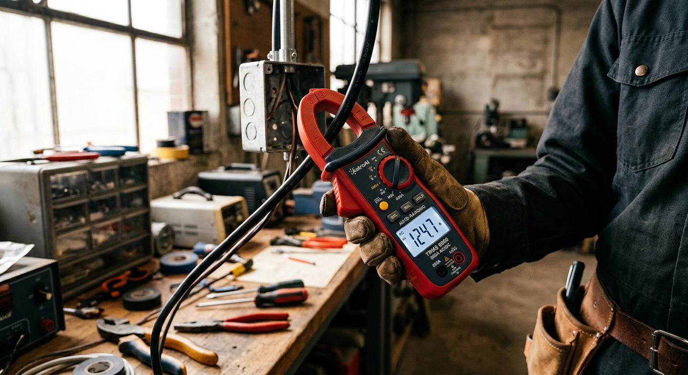 4. AstroAI TRMS 6000 Auto-Ranging Clamp Meter