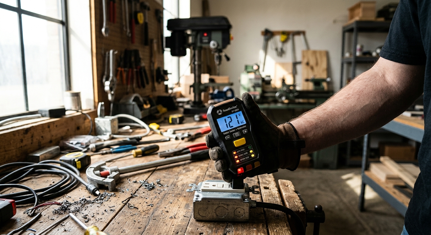 3. Southwire OT-202K Outlet Tester with Voltmeter