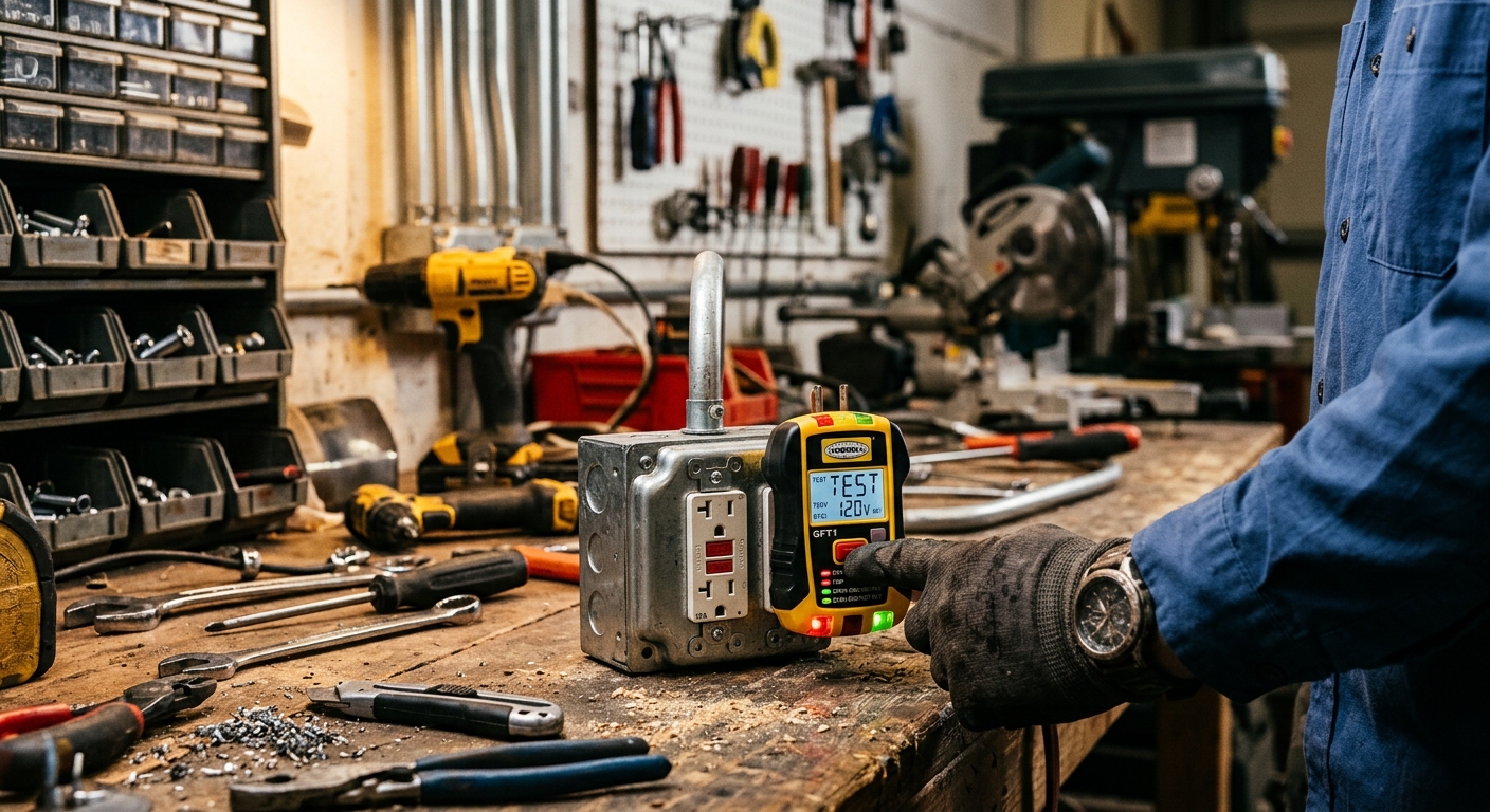 5. Hubbell Wiring GFT1 GFCI Tester