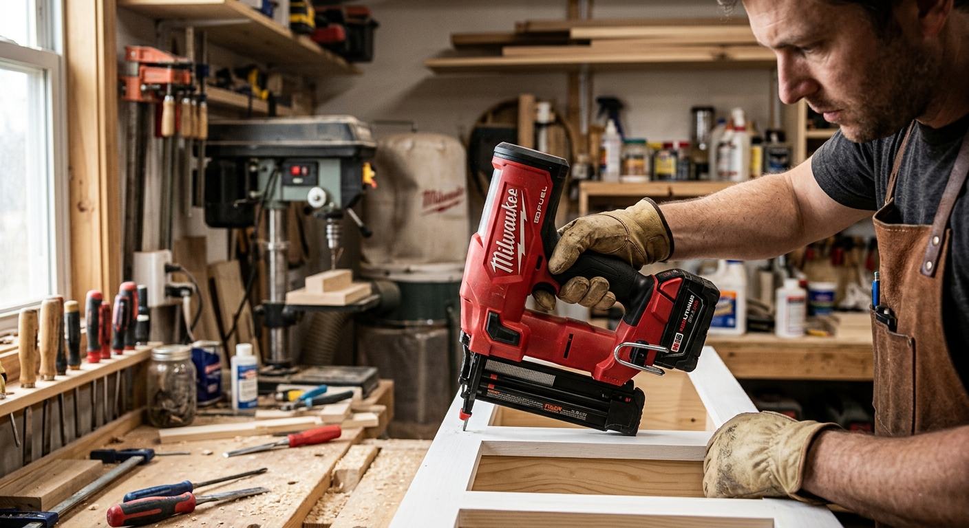 1. Milwaukee 2746-21CT M18 FUEL  –  Best Cordless Brad Nailer
