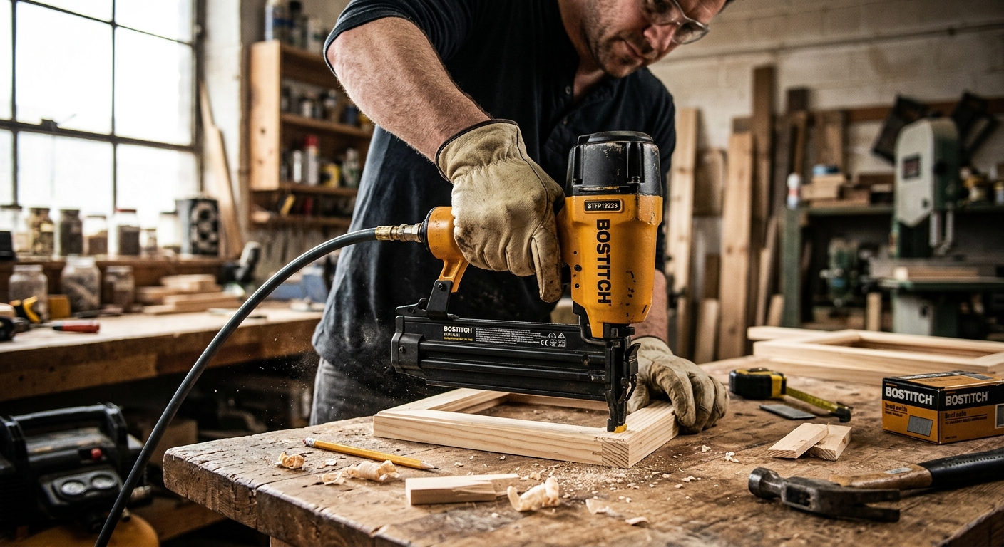 4. BOSTITCH BTFP12233  –  Best Pneumatic Brad Nailer