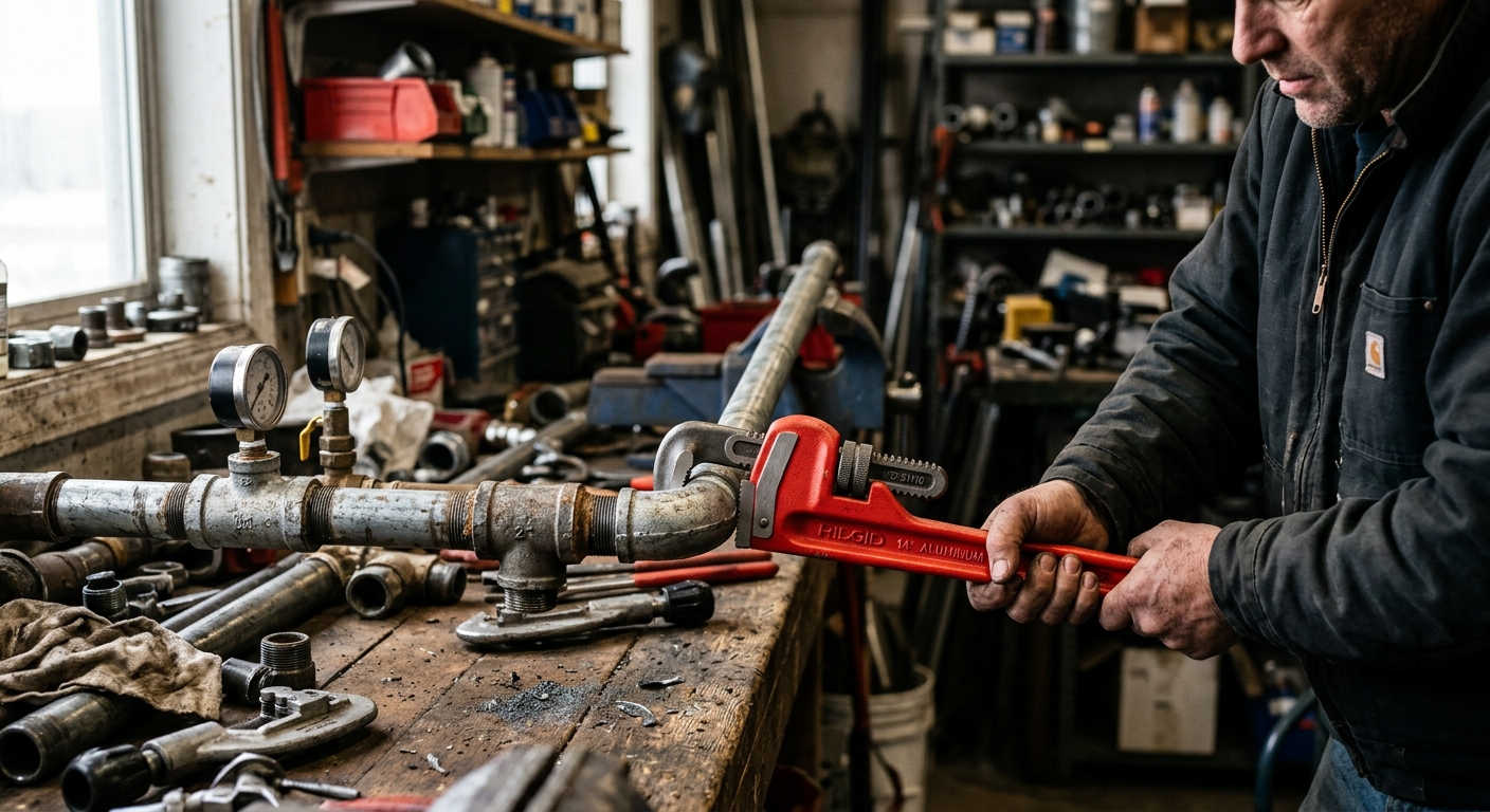 1. Ridgid 31110 14-Inch Heavy Duty Aluminum Pipe Wrench