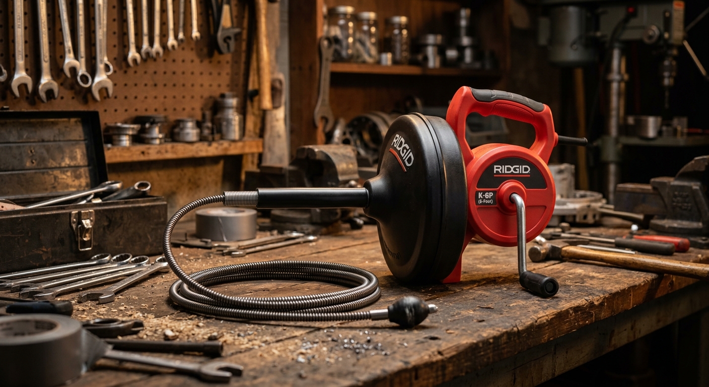 3. RIDGID 59787 K-6P Toilet Auger (6-Foot)