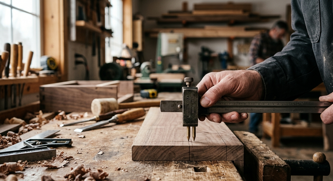 4. Crown Tool 170 Ebony Marking Gauge