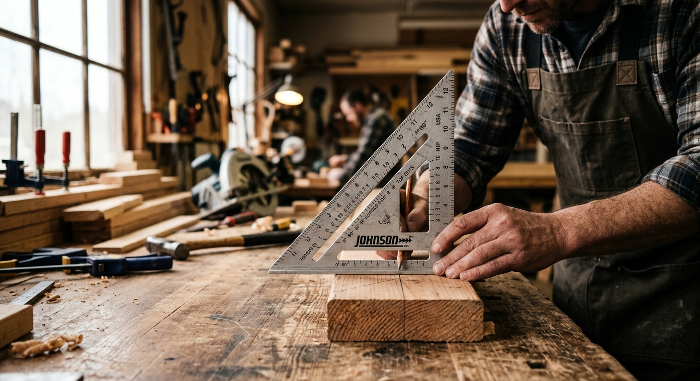 5. Johnson Level 1905 Aluminum Rafter Angle Square
