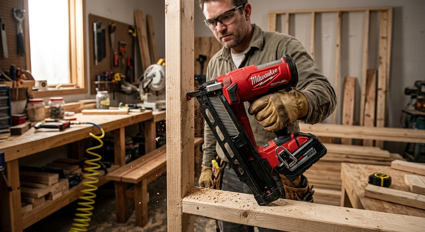 1. Milwaukee M18 FUEL 2745-21  –  Best Cordless Framing Nailer