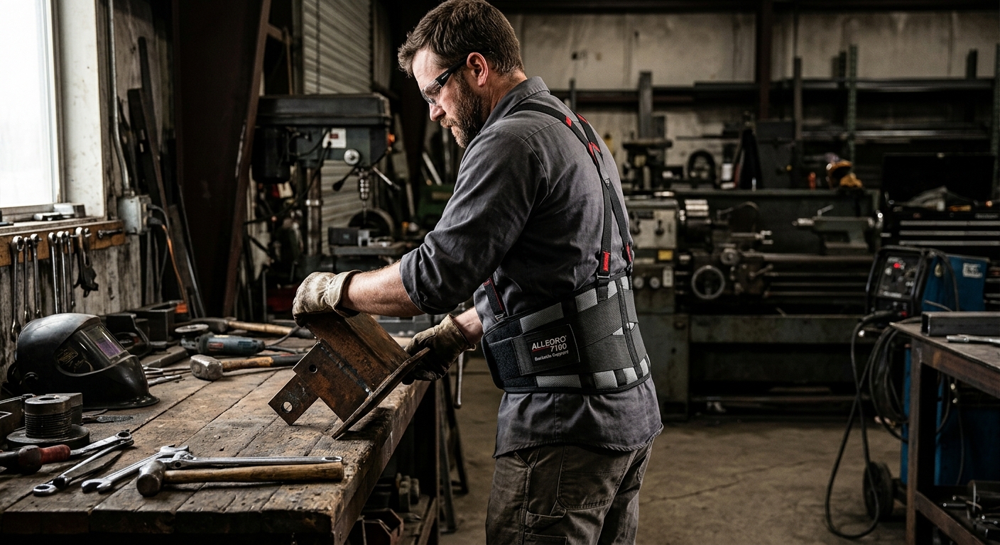 3. Allegro 7160 Backside Support Belt with Suspenders