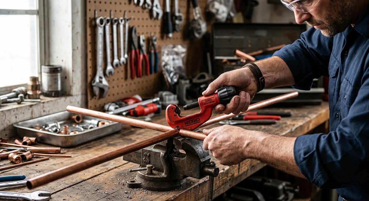 1. Ridgid 32923 1/4-Inch to 1-1/8-Inch Copper Pipe Cutter