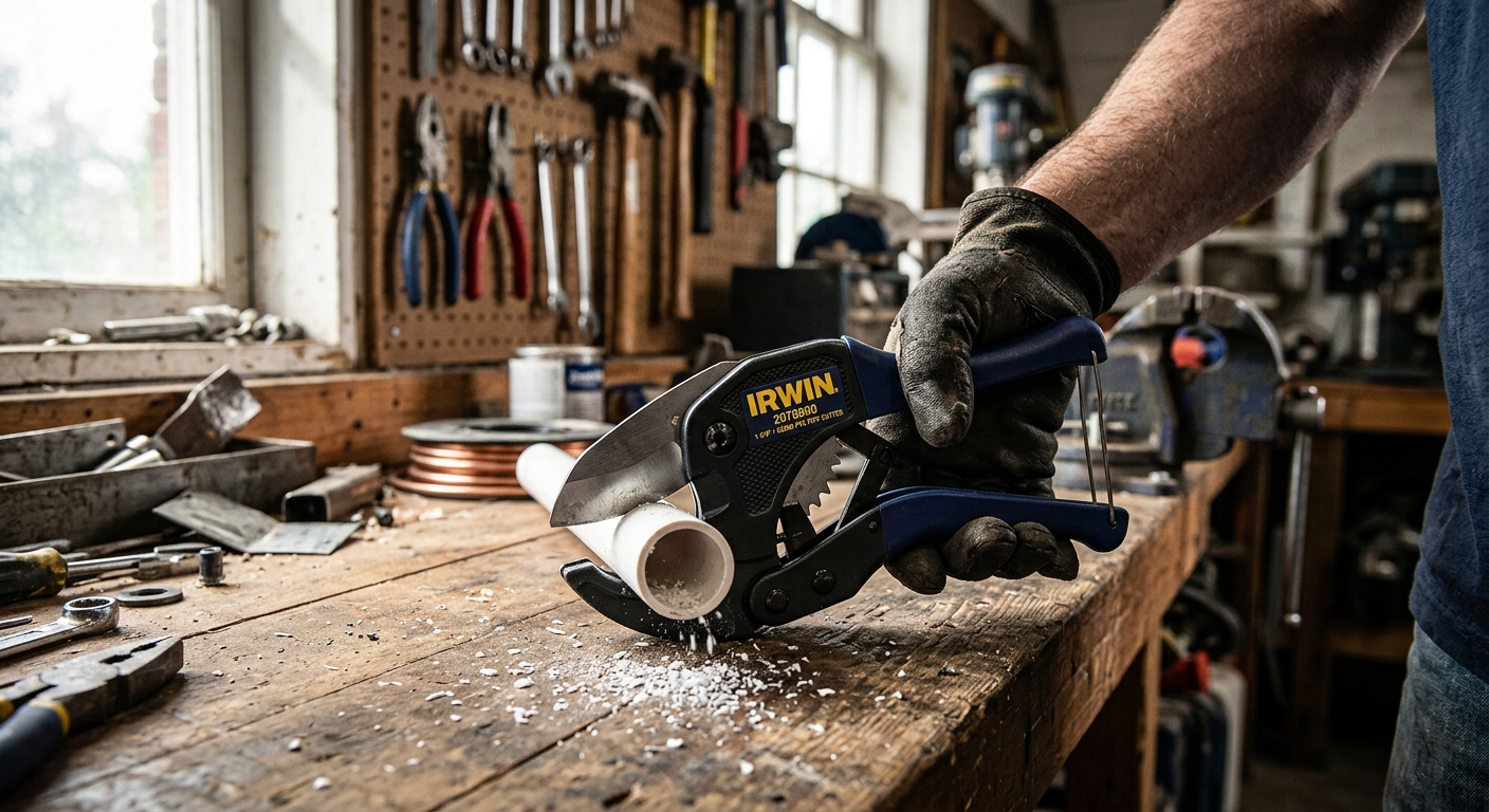 4. IRWIN Tools 2078900 PVC Pipe Cutter (1-5/8-Inch)