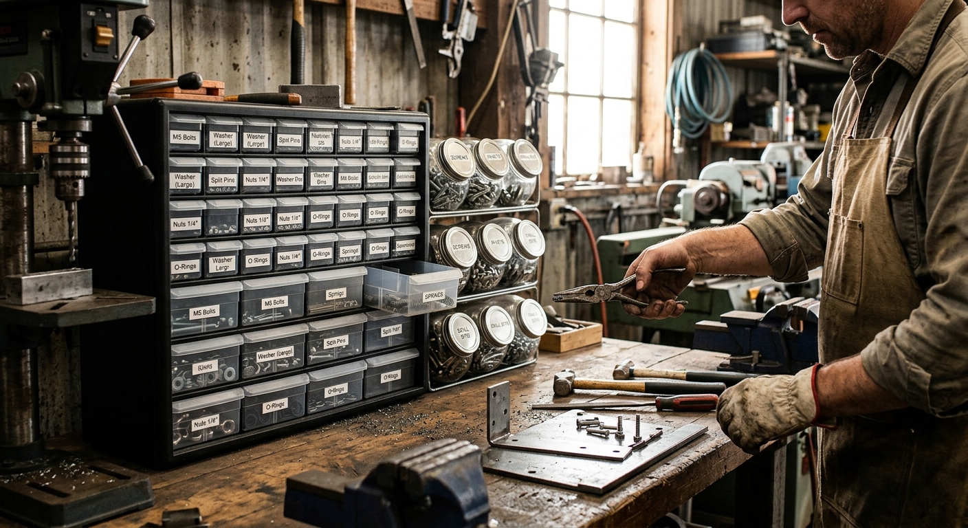 Hardware Bins and Cabinets