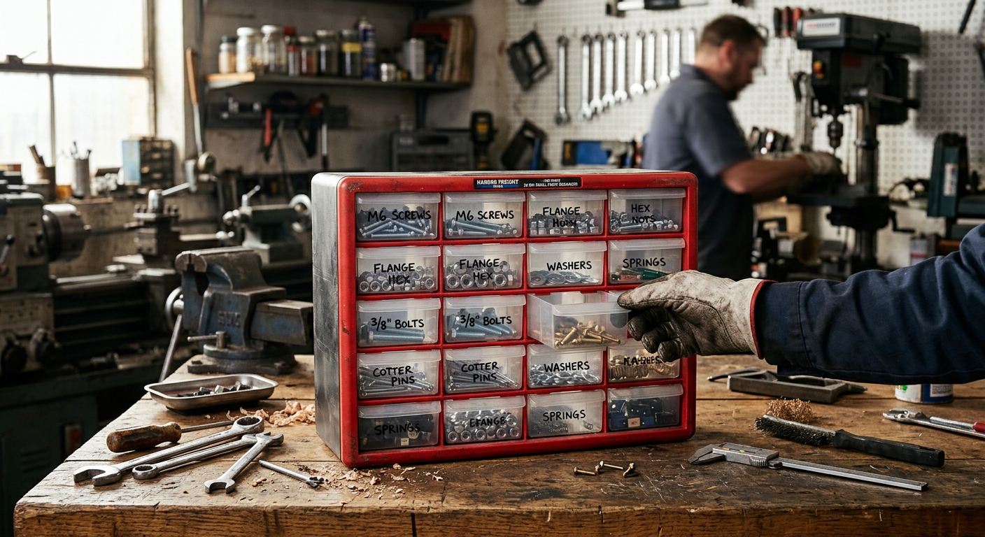 4. Harbor Freight 20-Bin Organizer