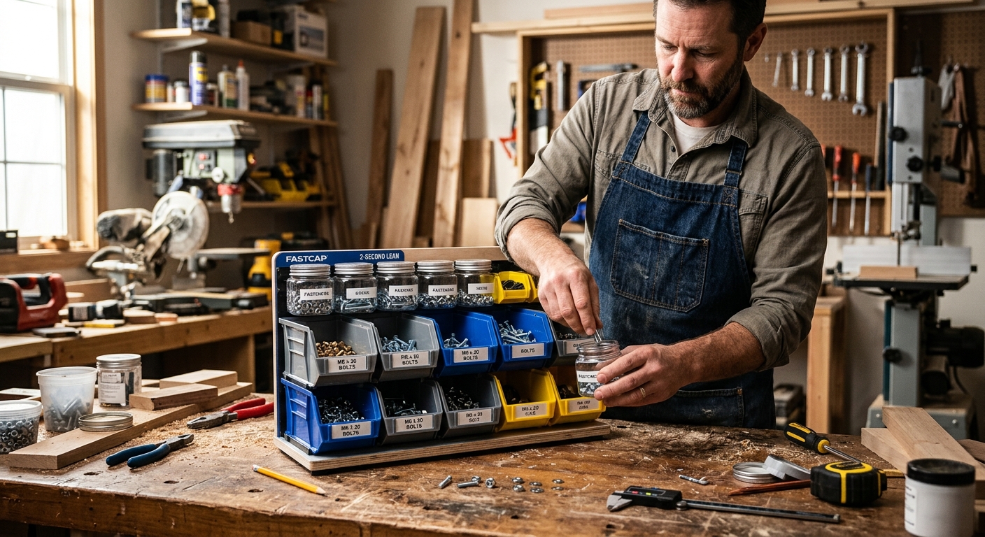 5. FastCap 2-Second Lean Hardware Organizer