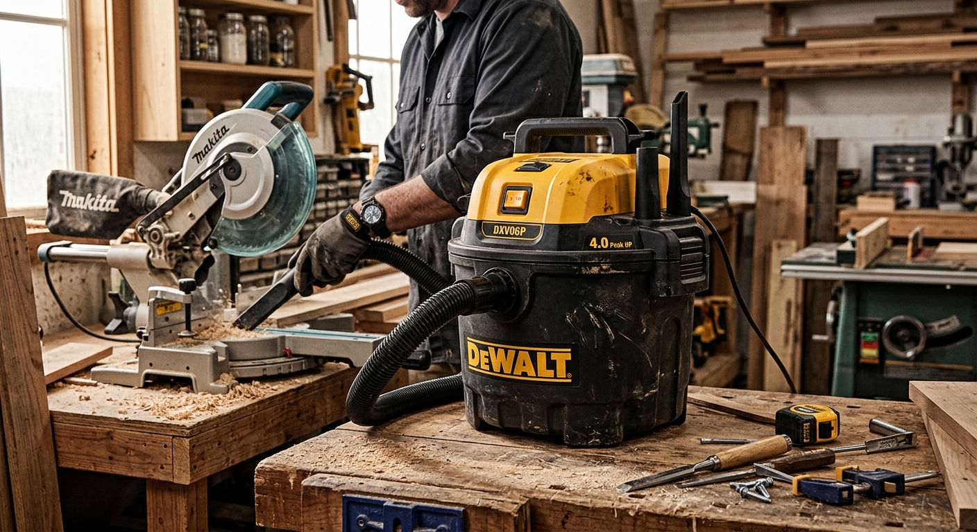 4. DeWalt DXV06P  –  Best Compact Workshop Vac