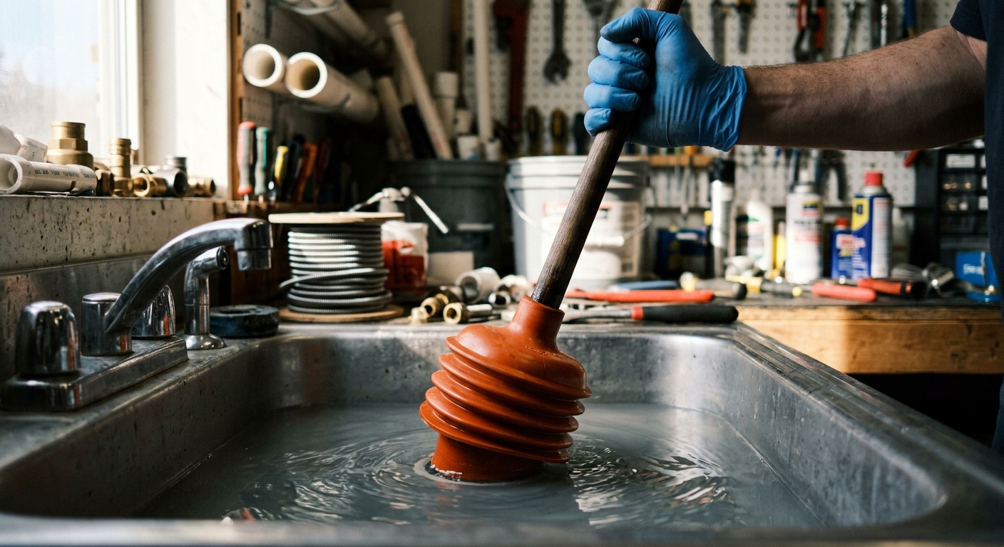 Flange Plunger (Toilet Plunger)