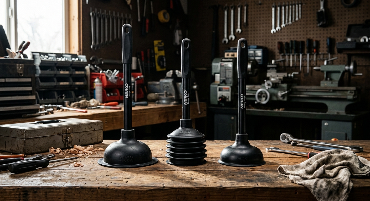 5. Neiko 60166A Heavy Duty Plunger Set (Sink and Toilet)