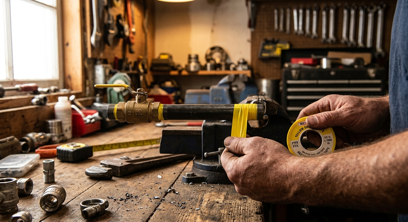 2. RectorSeal 23631 Yellow Gas Line Tape