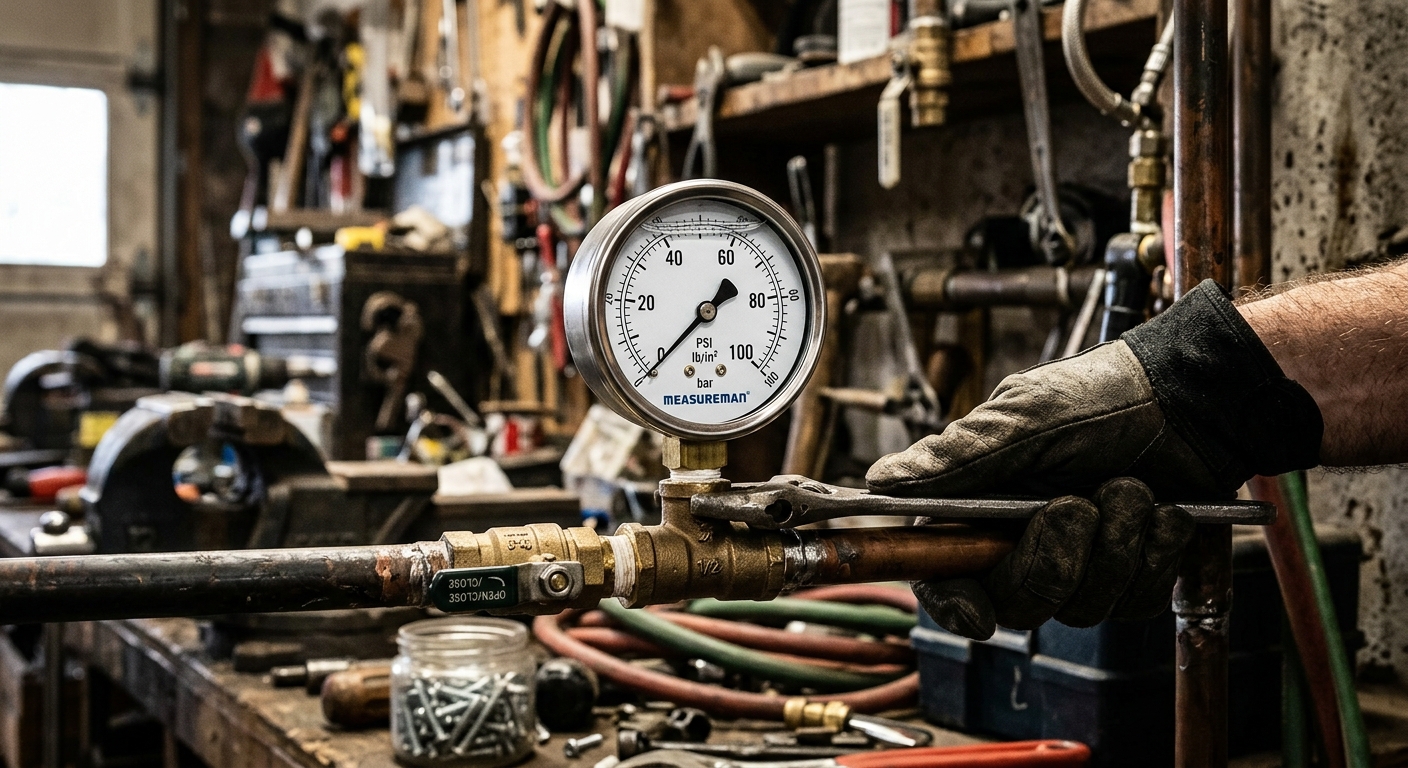 Measureman 2-Inch Water Pressure Gauge