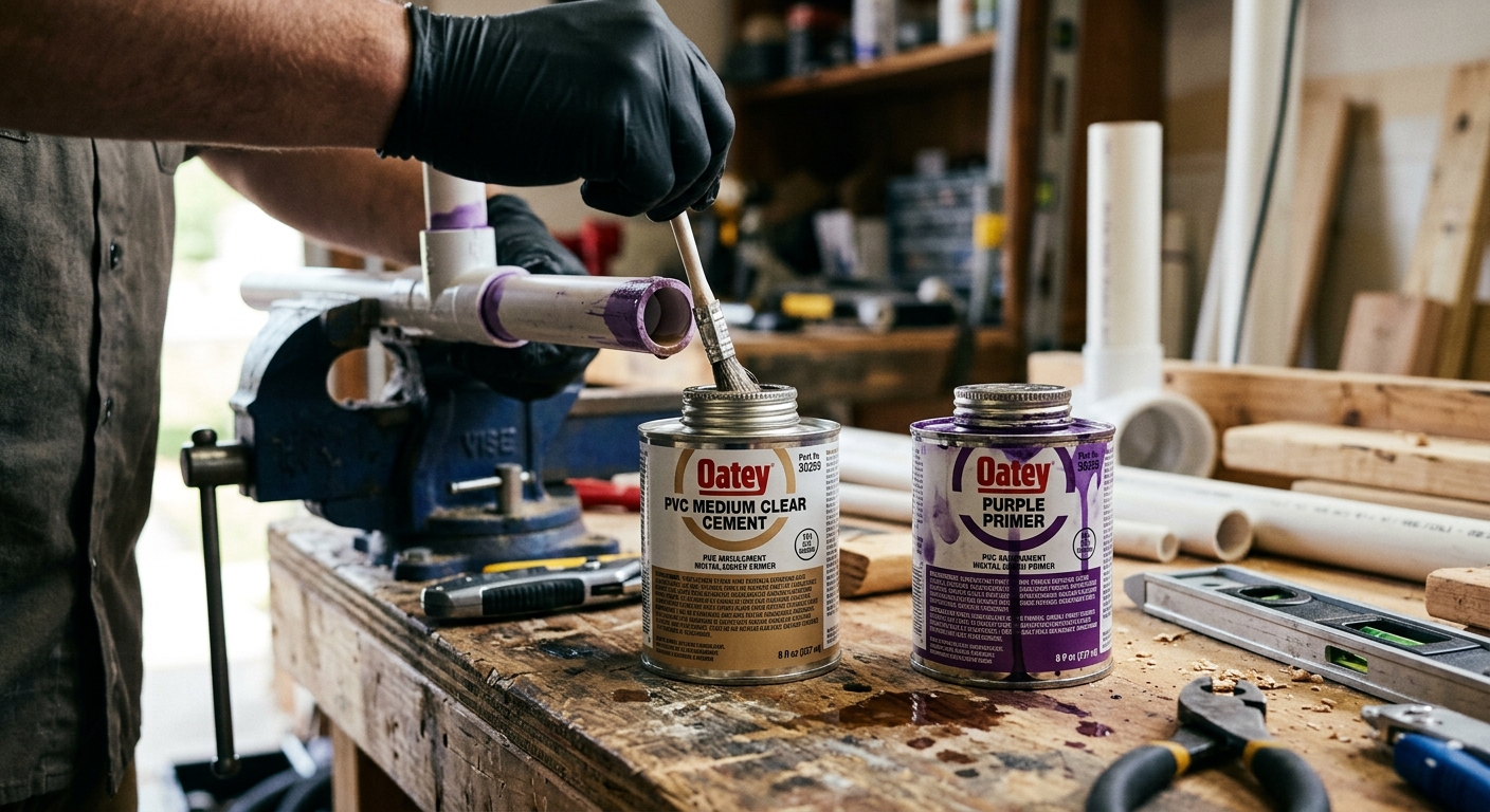 Oatey 30259 PVC Cement and Purple Primer Combo