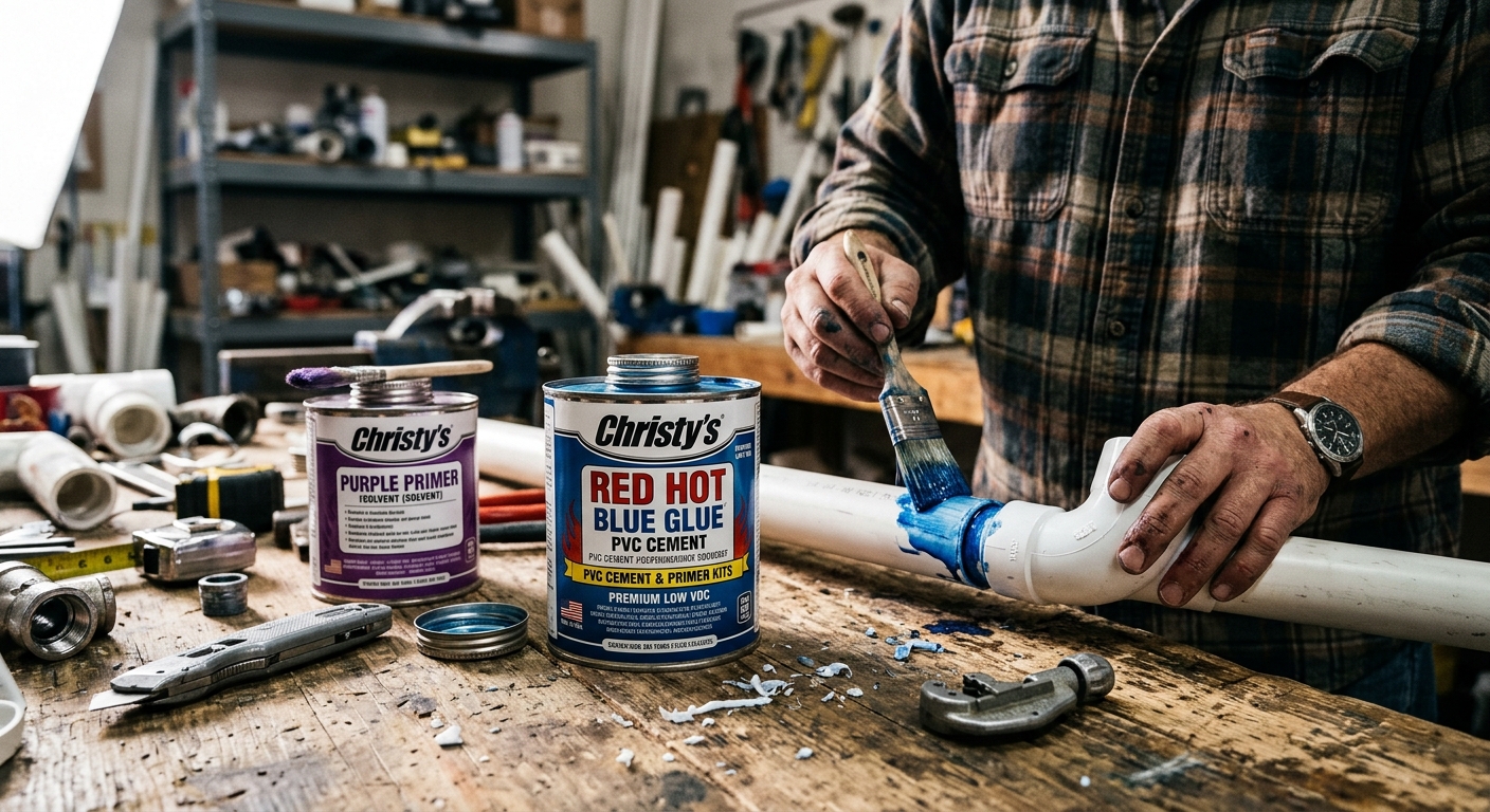 Christy’s Red Hot Blue Glue PVC Cement