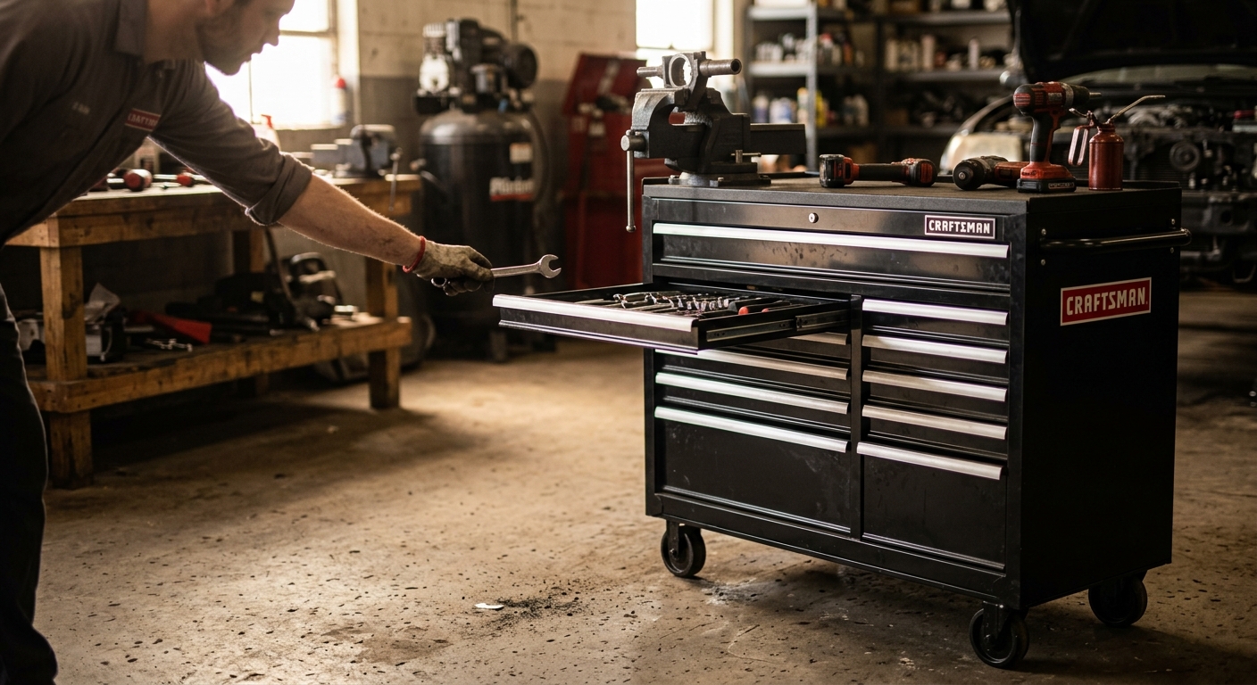 1. Craftsman CMST82773BK 41-inch Rolling Cabinet