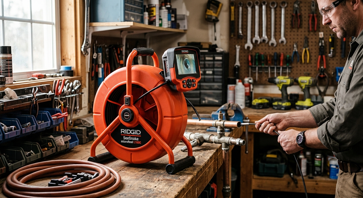 1. Ridgid SeeSnake microReel L100C