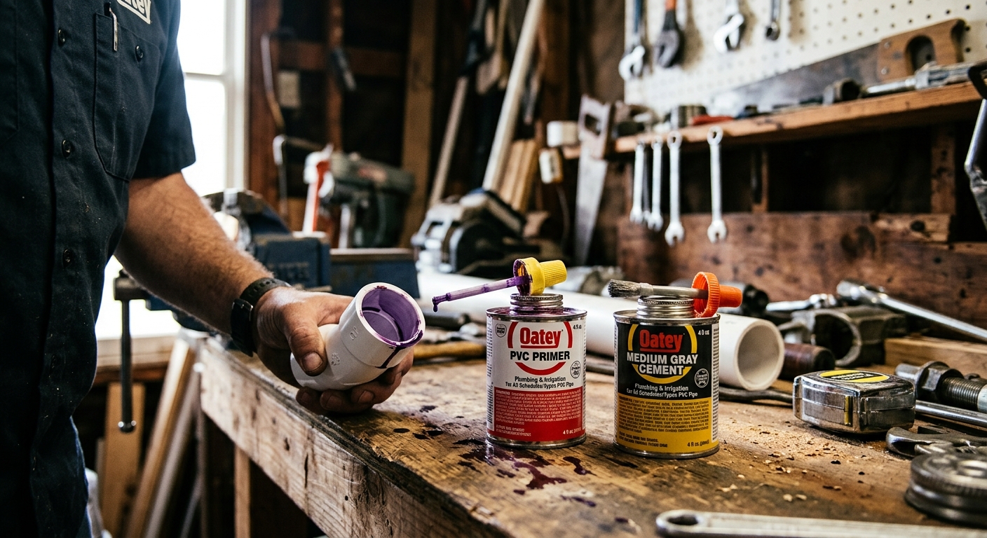 5. Oatey PVC Primer and Cement Combo